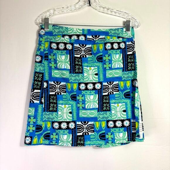 Ripskirt Hawaii Blue Mini Skirt Casual Resort Wear Size Small RR0859 - Picture 1 of 7